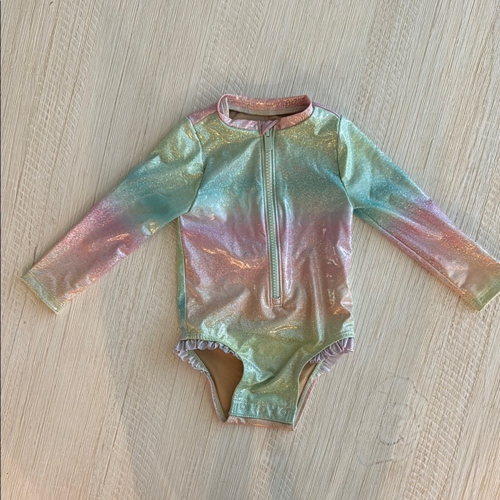 Old Navy Rainbow Swimsuit, size 12-18 months